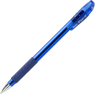 Ручка шариковая Pentel 0.5мм Feel it! трехгранный корпус с резиновой манжетой синяя