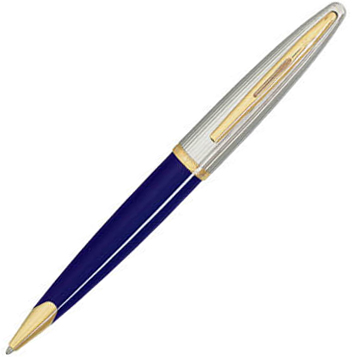 Ручка шариковая Waterman Carene Deluxe Blue/Silver Medium синие чернила