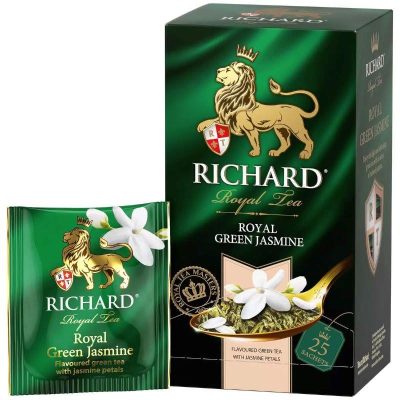 Чай Richard зеленый 'Royal Green Jasmine' китайский с жасмином  25пак х 2г