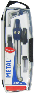 Готовальня  5 предметов Maped Start Metal в ударопрочном футляре