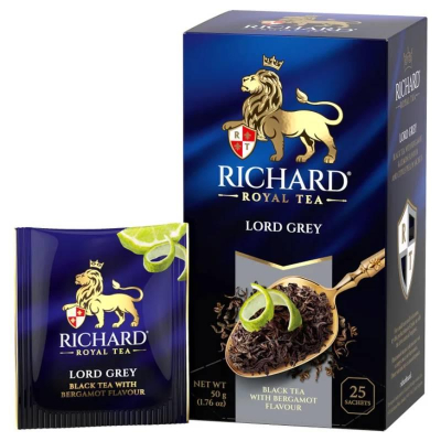 Чай Richard черный 'Royal Lord Grey' цейлонский с бергамотом  25пак х 2г