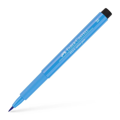 Ручка-кисточка капиллярная художественная Faber-Castell Pitt арктическая лазурная (146)