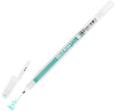 Ручка гелевая Sakura 1.0мм Gelly Roll Stardust зеленая