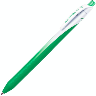 Ручка гелевая автоматическая Pentel 0.7мм EnerGel одноразовая зеленая