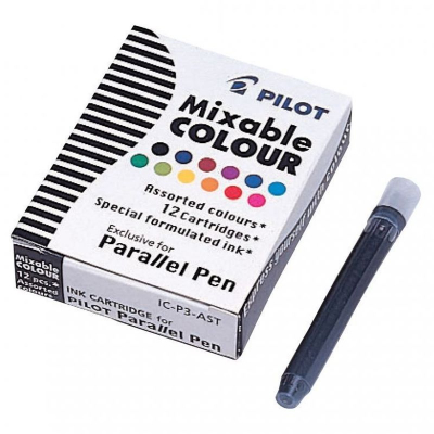 Картриджи чернильные для ручек Pilot Parallel Pen  12цв