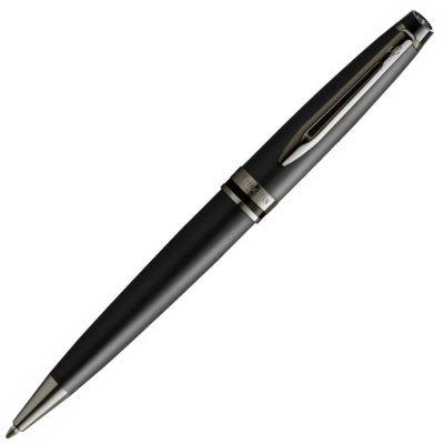 Ручка шариковая Waterman Expert Metallic Black RT Medium синие чернила