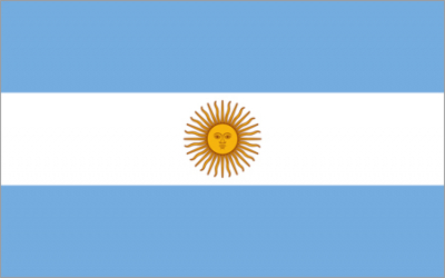 Флажок государства Аргентина 20х10см