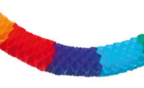 Гирлянда-растяжка Herlitz Разноцветная бумажная 600см