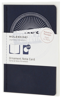Набор для письма Moleskine® Pocket 'Ornament Card Season' синий