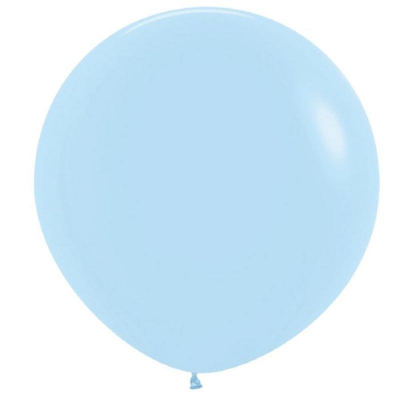 Шар воздушный Sempertex  60см пастель голубой нежный матовый