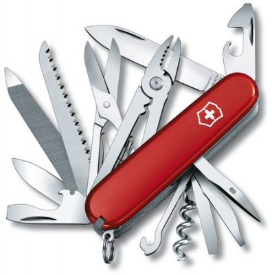 Нож  91мм Swiss Army Knives 24 функций Handyman красный