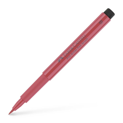 Ручка-кисточка капиллярная художественная Faber-Castell Pitt красный темный (223)