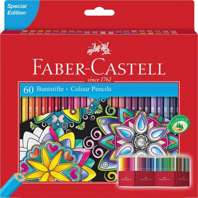 Карандаши  60цв Faber-Castell в картонной коробке