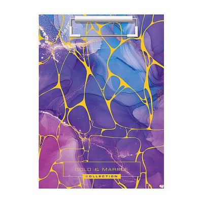 Клипборд A4 deVENTE ламинированный картон 'Marble Violet'