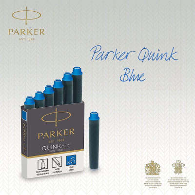 Картриджи чернильные Parker Quink Mini 6шт синие