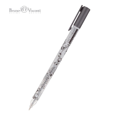 Ручка гелевая BrunoVisconti® Sketch&Art 0.8мм серебряная