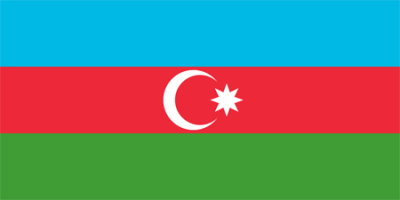 Флажок государства Азербайджан 20х10см