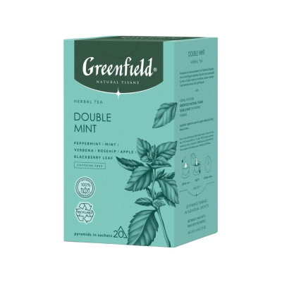 Чай Greenfield травяной 'Double Mint' с мятой  20пак х 1.8г