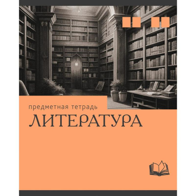 Тетрадь предметная A5  36л линейка Listoff® Эрудиция Литература