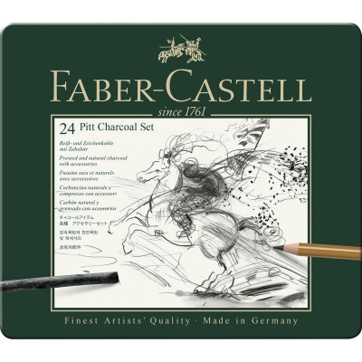 Набор художественный Faber-Castell Pitt Graphite 24пр в металлической коробке