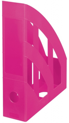 Накопитель вертикальный  75мм Herlitz Classic Colour Blocking розовый