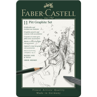 Набор художественный Faber-Castell Pitt Graphite 11пр в металлической коробке