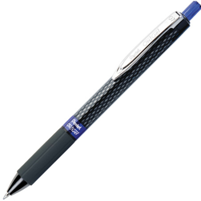 Ручка гелевая автоматическая Pentel 0.7мм Oh!Gel с резиновой манжетой синяя
