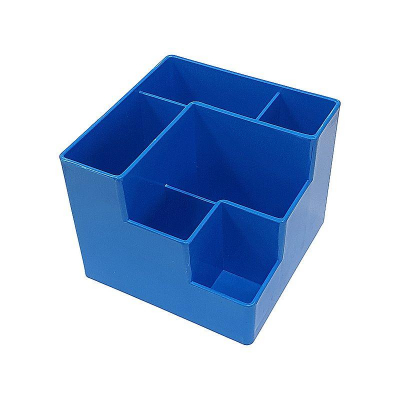 Подставка для принадлежностей deVENTE 'Cube'  6 отделений  12х12х10см голубая