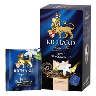 Чай Richard черный 'Royal Black Jasmine' индийский с жасмином  25пак х 2г