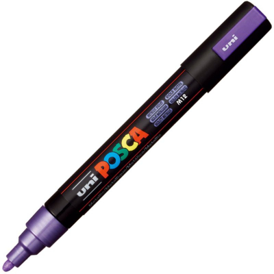Маркер декоративный Uni Posca 1.8-2.5мм  металлик фиолетовый (M12)