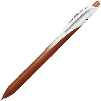 Ручка гелевая автоматическая Pentel 0.7мм EnerGel одноразовая коричневая