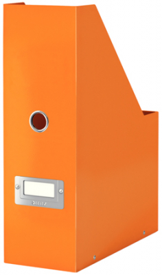 Накопитель вертикальный картонный  95мм Leitz Click-n-Store сборный ламинированный WOW оранжевый