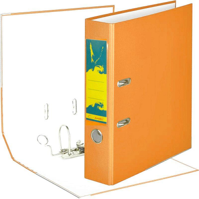 Папка файл A4  75мм Amix-Sakhalin PVC разобранная оранжевая