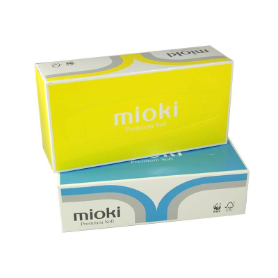 Салфетки в коробке Mioki/Marabu бумажные  2-слойные  200шт 'Волна'