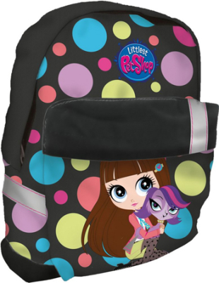 Рюкзак Seventeen Littlest Pet Shop 24х28х8см с мягкой спинкой