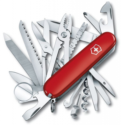 Нож  91мм SwissChamps 33 функции красный