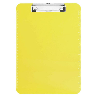 Клипборд A4 deVENTE 'Monochrome' пластиковый 2.0мм неоновый желтый