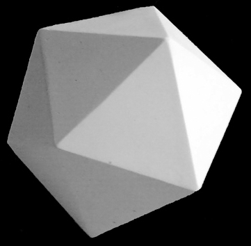 Фигура геометрическая Икосаэдр h-15см гипс