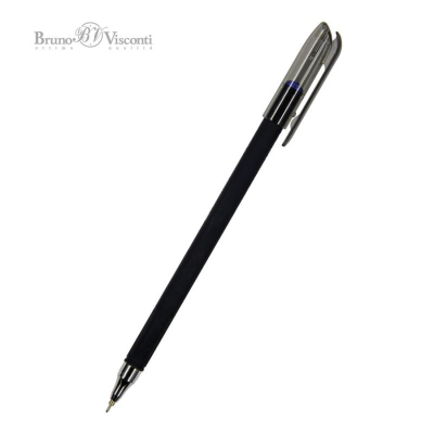 Ручка шариковая Bruno Visconti PointWrite Basic 0.38мм синие чернила 'Black'