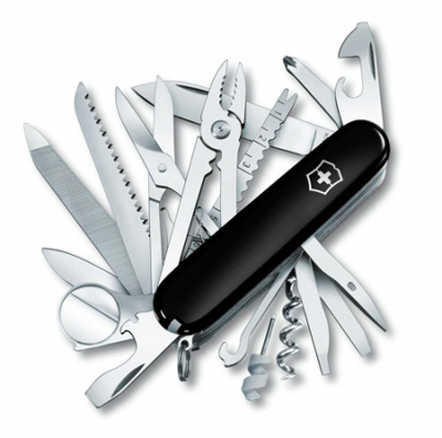 Нож  91мм SwissChamps 33 функции черный