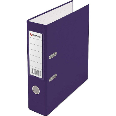 Папка файл A4  75мм Lamark PP фиолетовая