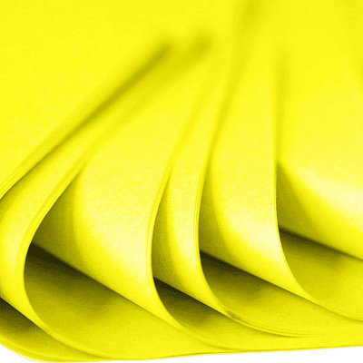 Бумага упаковочная тишью deVENTE 50х70см 17г/м² желтая 10шт