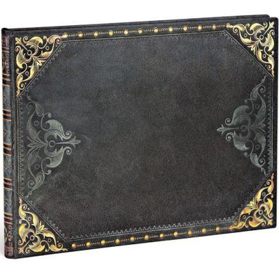 Гостевая книга A5+  72л без линовки Paperblanks Midnight Rebel Guest Book горизонтальная