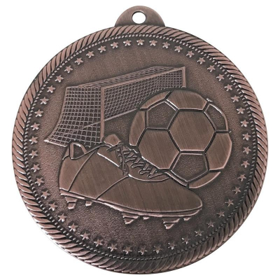 Медаль спортивная футбол '3 место' d-5см металл бронза