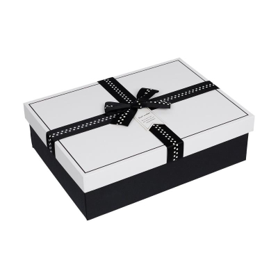 Коробка подарочная прямоугольная 26x19x8см Stilerra белая
