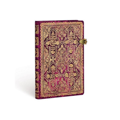 Записная книжка A6 104л линейка Paperblanks Amaranth Mini ляссе на магнитной застежке