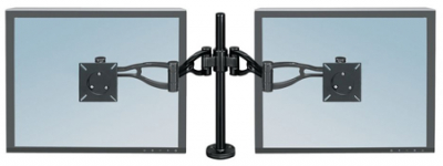Стойка-кронштейн для двух LCD/TFT-мониторов до 10кг Fellowes® Professional Series® черная