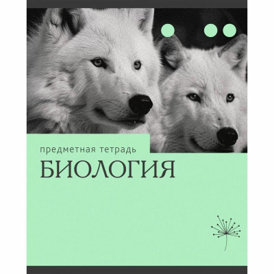 Тетрадь предметная A5  36л клетка Listoff® Эрудиция картонная обложка Биология