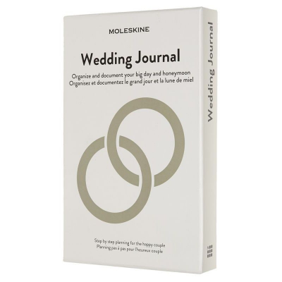 Записная книжка A5 200л Moleskine® LE Passion Wedding Journa Large 5 разделов твердая обложка на резиновой застежке серая