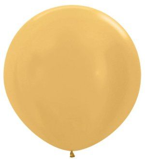 Шар воздушный Sempertex 100см Металл золотой